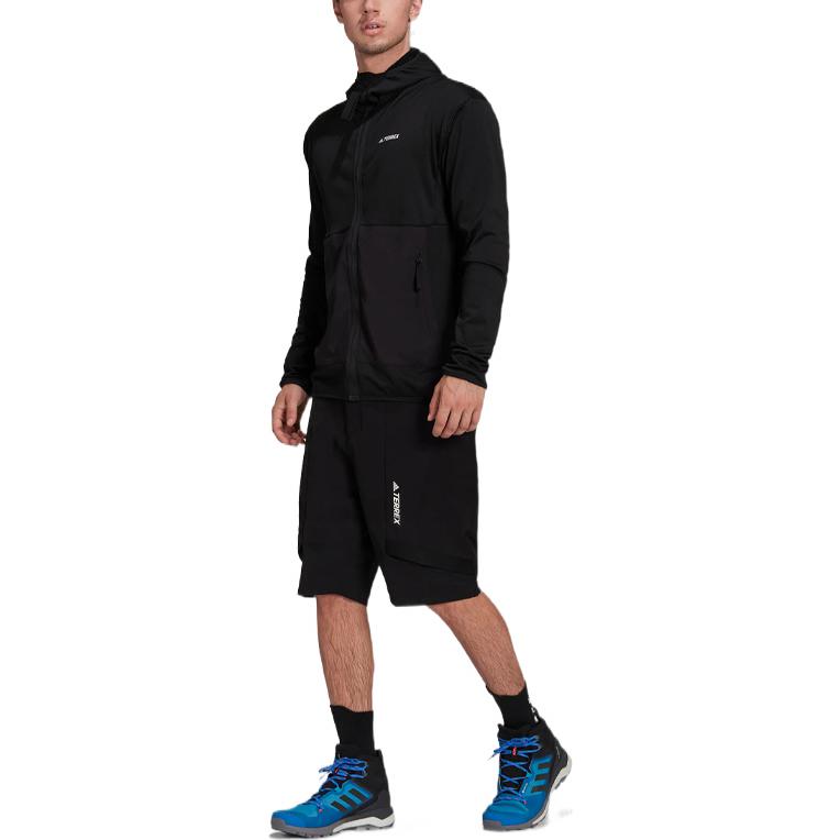 adidas Terrex M Zupahike Sh Solid Color Elastic high waist Sports Shorts Black H55930