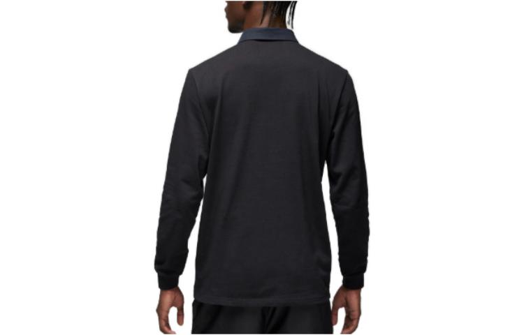 Air Jordan Essentials Logo Polo Shirt 'Black Red' DV7654-010