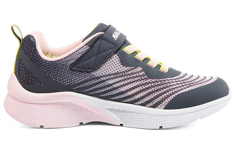 (GS) Skechers Girls Microspec Rejoice Racer 'Grey Pink' 302349L-CCMT