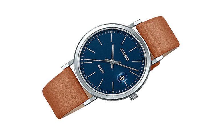 CASIO Female DRESS Japan / South Korea Fashion Blue Analog LTP-E175L-2EV