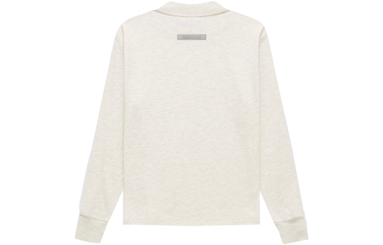 (GS) Fear of God Essentials FW21 Ls Tee Light Heather Oatmeal FOG-FW21-154