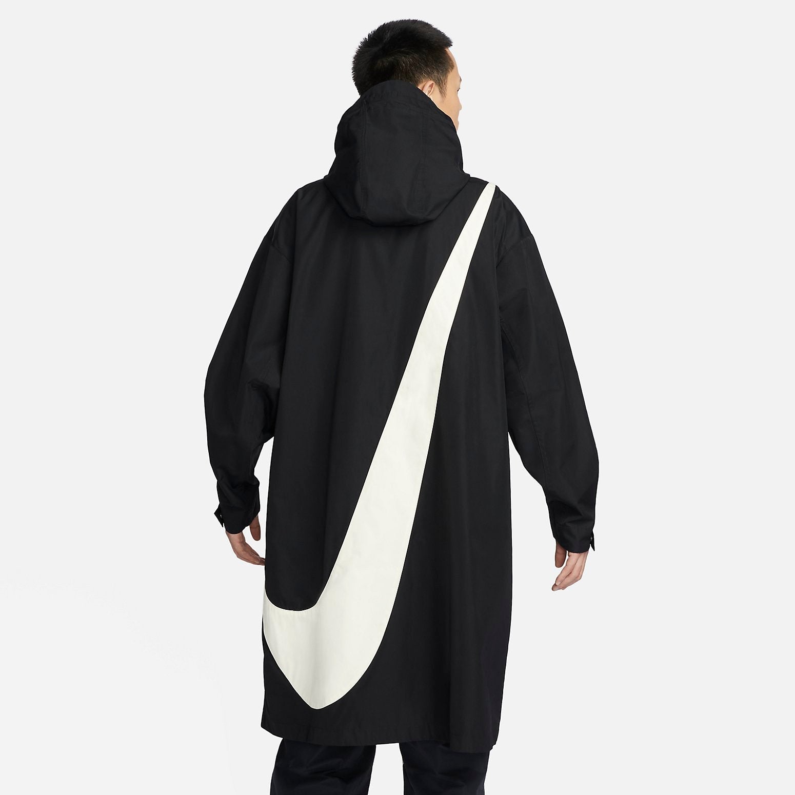 Nike Swoosh Woven Parka Jacket 'Black' FD2870-010
