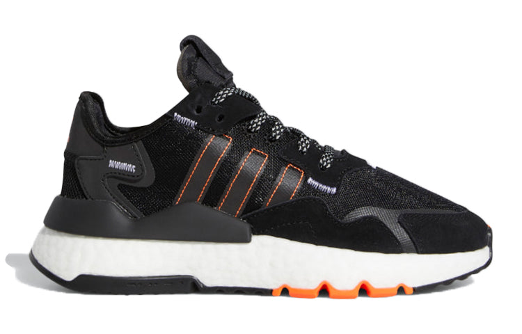 (GS) adidas Nite Jogger 'Black Solar Orange' FW0188