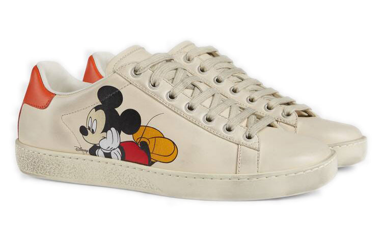 (WMNS) Gucci x Disney Ace Low 'Mickey Mouse - Ivory' 602129-AYO70-9591