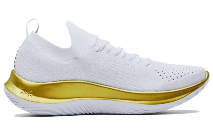 (WMNS) Under Armour Flow Velociti SE Metallic 'White Metallic Gold' 3025256-100