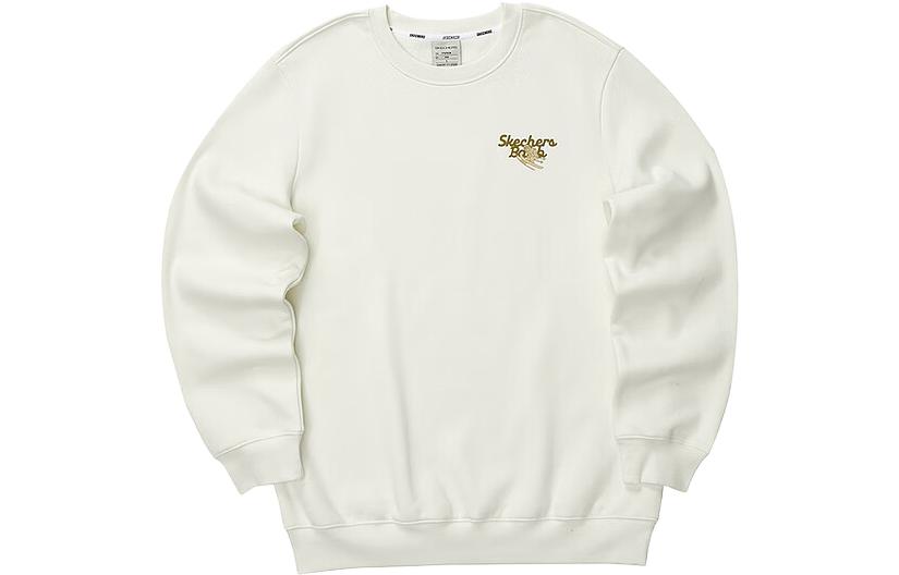 Skechers Letter Printed Crew Sweater 'White Gold' L423U073-0074