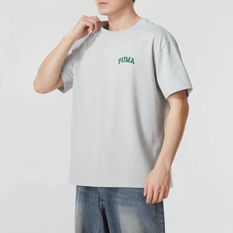 PUMA Logo T-shirt 'Grey' 630352-10