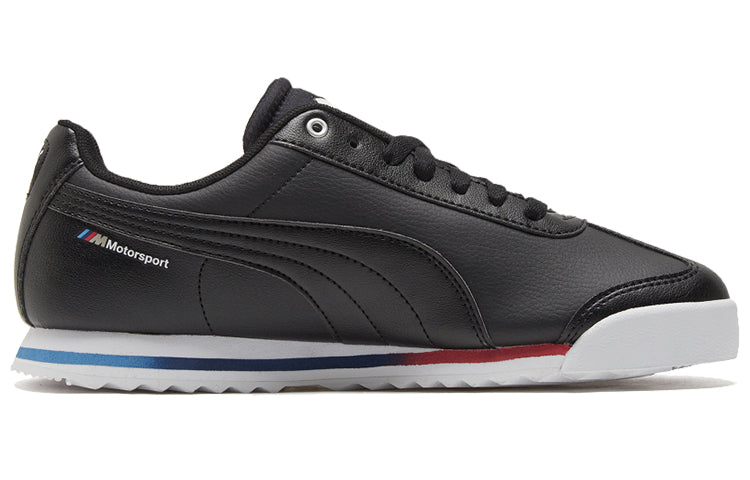PUMA Bmw Mms Roma Low Top Running Shoes Black/White 306638-01