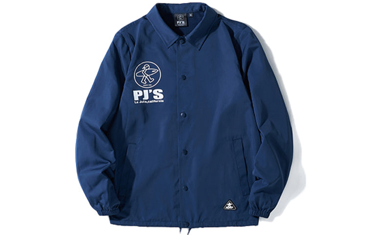 PJs Vigor Series Multi-Color Surf Coach Cartoon Jacket Unisex Navy Blue 20SSJK1007-P