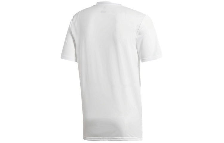 adidas Logo Training Sports Short Sleeve White BS0569