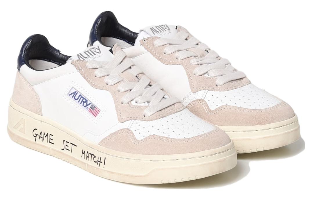 (WMNS) AUTRY Medalist Low Leather and Suede 'White Beige' AULW-WC08