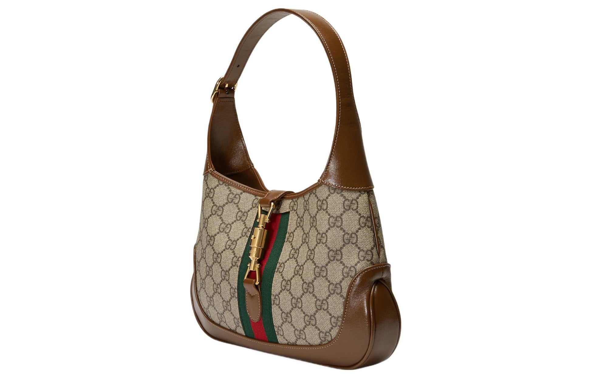 (WMNS) Gucci Jackie 1961 SeriesSingle Shoulder Bag Small 'Red Green Stripes Tape' 636706-HUHHG-8565