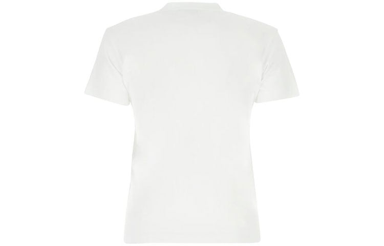 Balenciaga Cotton Printing Short Sleeve White 612964TJVD69000