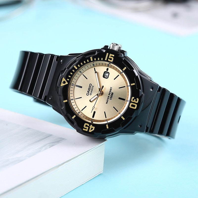 CASIO Quartz Waterproof Sports Gold Analog LRW-200H-9EV