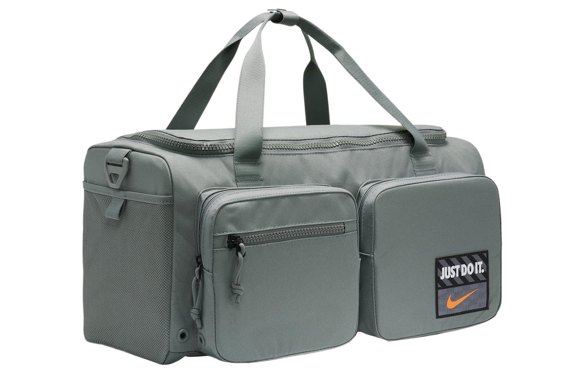 Nike Athletic Zipper  Fabric Gym Bag Travel Bag  Handbag Unisex Smoke Gray DQ5199-084