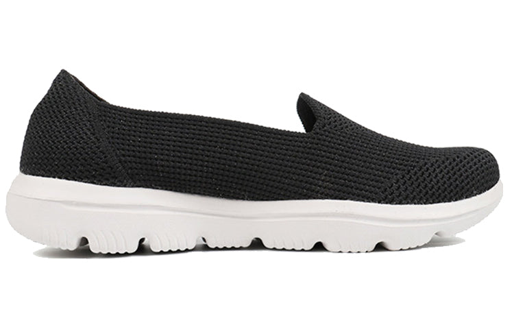 (WMNS) Skechers Slip-On Shoes 'Black White' 15755-BKW
