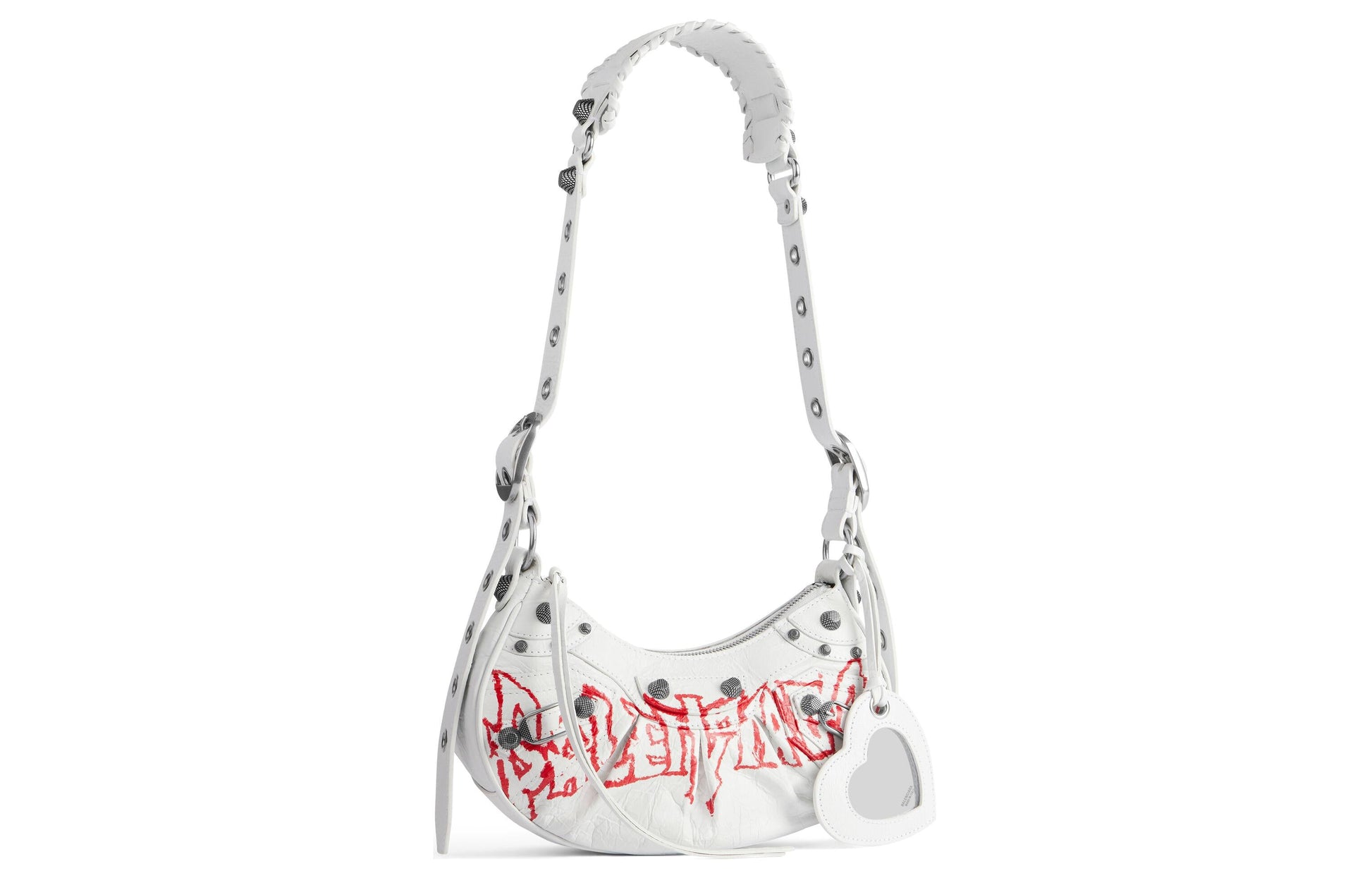 (WMNS) Balenciaga Le Cagole Xs Shoulder Bag Diy Metal 'White' 6713092AAXE9066