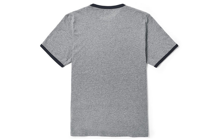 Men's Timberland Colorblock Collar Logo Printing Short Sleeve Gray A2B86052