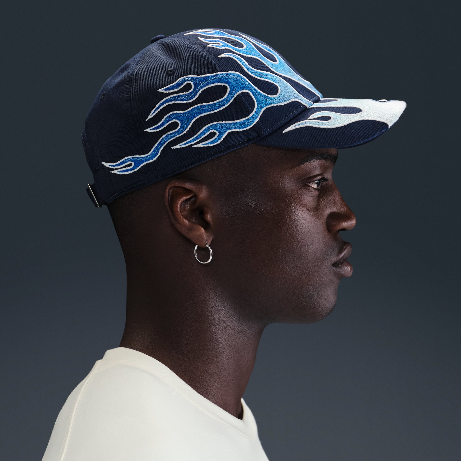 Nike Club Cap Structured OG Flame Cap 'Navy Blue' HV6642-410