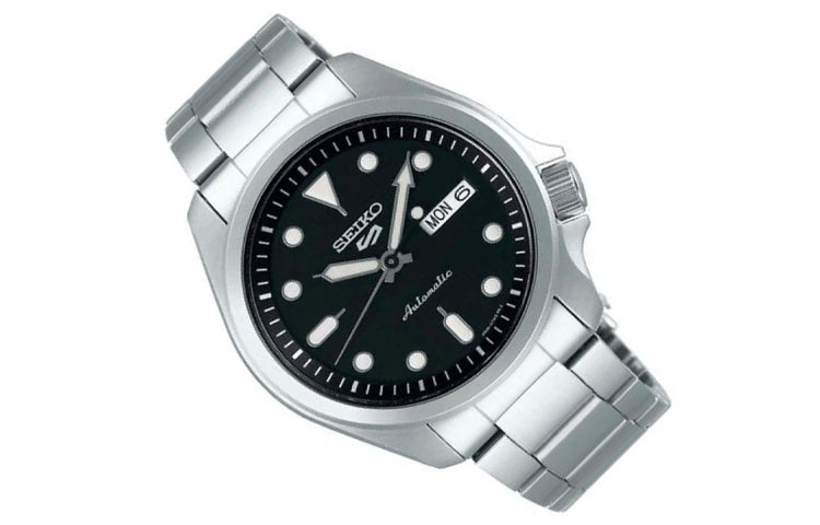 SEIKO No. 5 Japan waterproof Automatic Mechanical Sports Black SRPE55K1