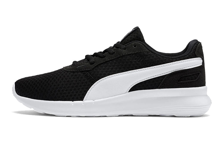 (GS) PUMA St Activate Low Top Running Shoes Black/White 369069-01