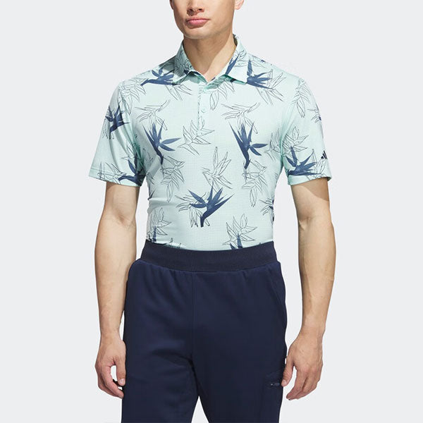 adidas Oasis Mesh Golf Polo Shirt 'Semi Flash Aqua' HZ3190