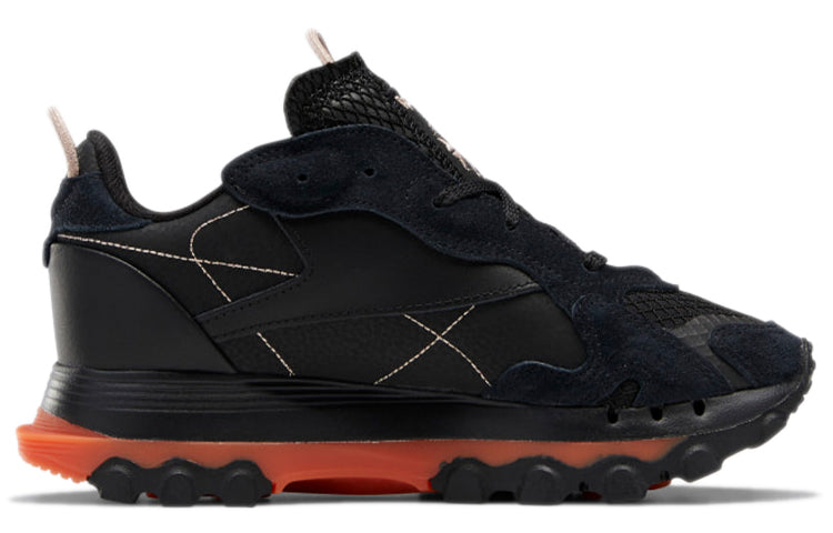 (WMNS) Reebok Classic Leather x Cardi B 'Core Black Fiery Orange' GY5925