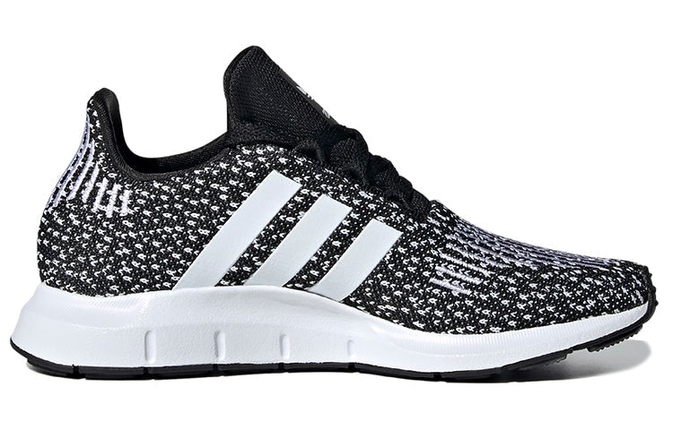 (GS) adidas Swift Run J 'Black White' EF5938