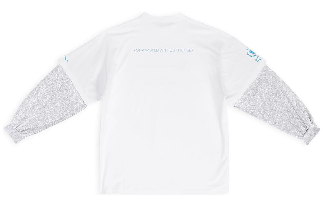 Balenciaga x WFP Double Sleeves T-Shirt 'White' 698089TMVL29086