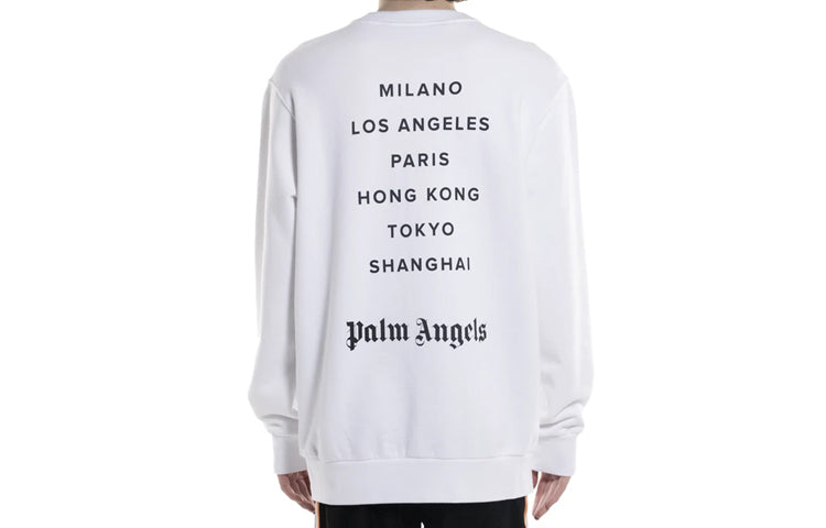 Men's PALM ANGELS Yellow Alphabet Logo Printing White PMBA001S206360230101