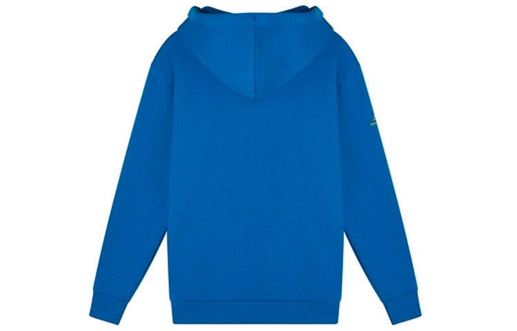 New Balance Graphic Print Hoodie Asia Sizing 'Blue White' AMT11336-BMT