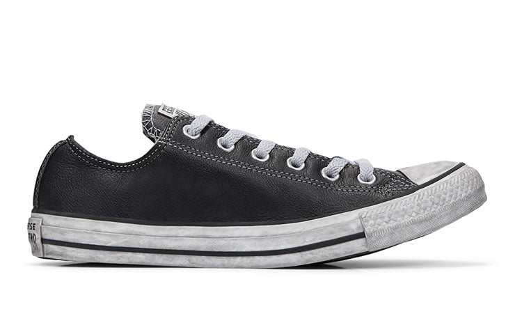 Converse Chuck Taylor All Star Leather Smoke Low Top 'Black White' 165764C
