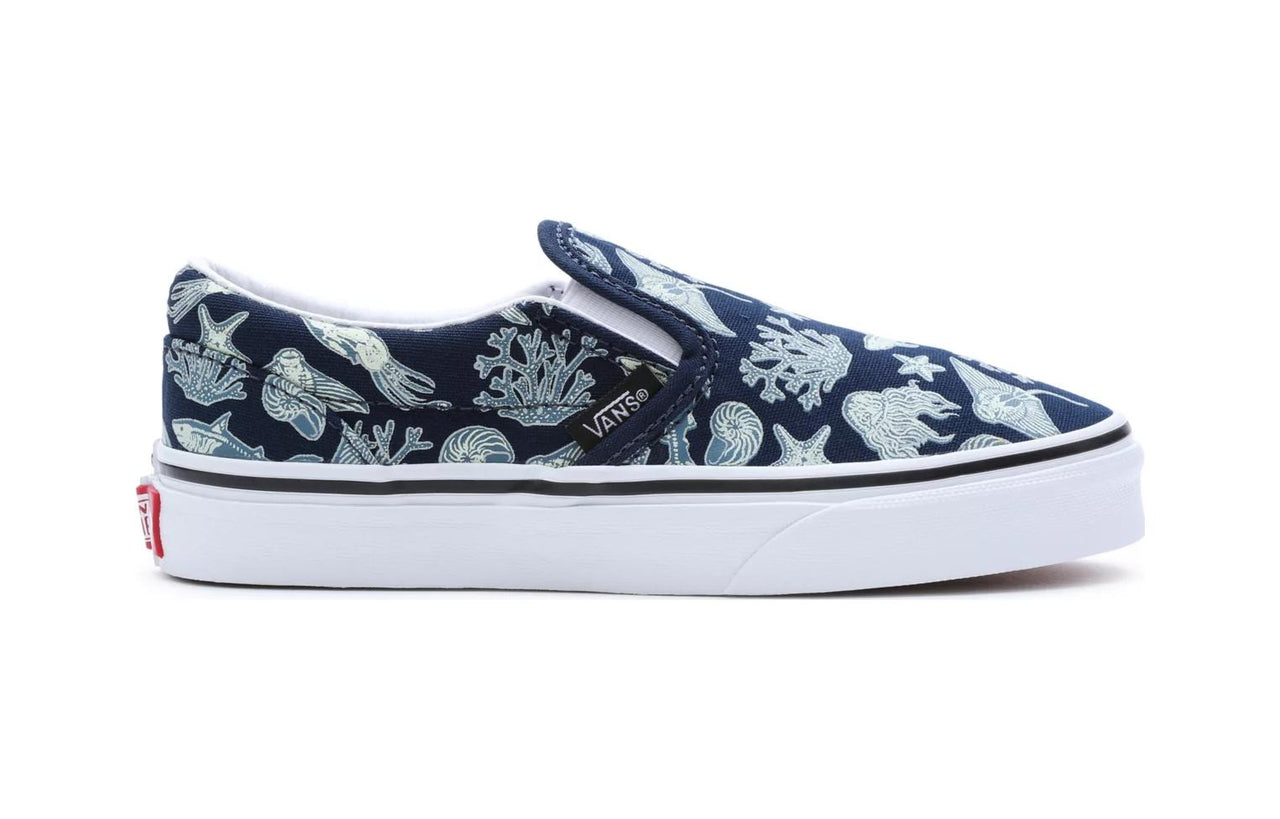 (PS) Vans Classic Slip-On Glow Xray Ocean Shoes 'Navy Blue' VN0005WWBER