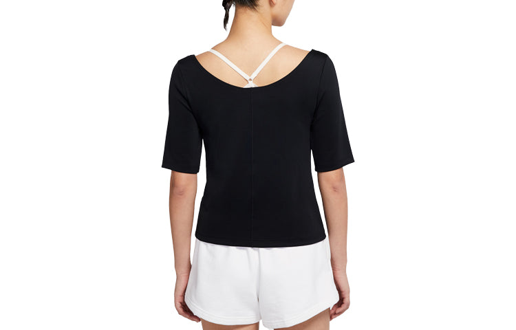 (WMNS) Nike Sportswear Tech Pack Short Sleeve Tops Black CZ1403-010