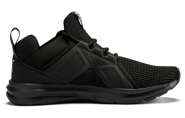 PUMA Enzo Max Black Low Tops Sports Shoe 'Black White' 193844-04