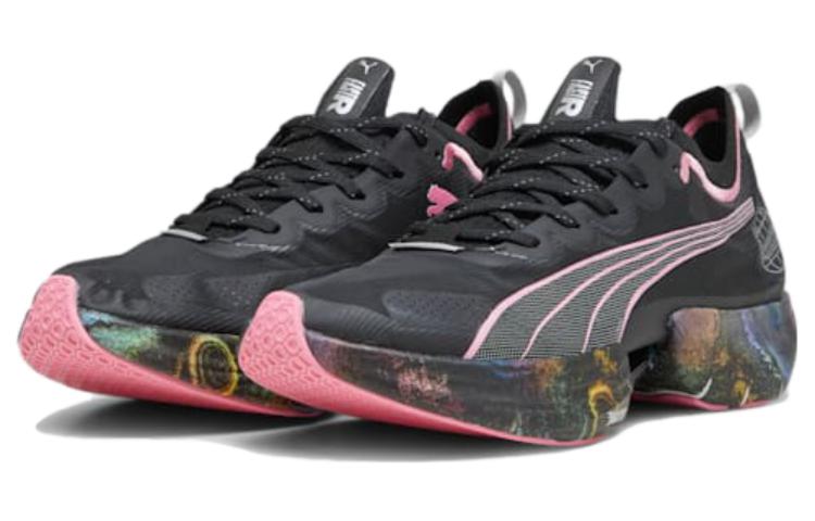 (WMNS) PUMA Fast-R Nitro Elite 'Black Pink Multicolor' 378466-01
