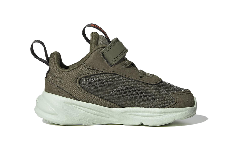 (TD) adidas Ozelle Running Shoes 'Olive Green Orange' GW1556