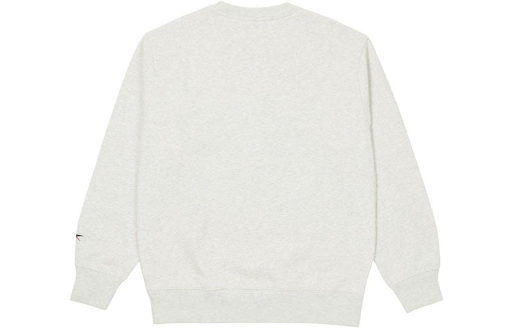 PALACE x Reebok Unisex PL Logo Round-neck Sweatshirt White P20RBKCW001