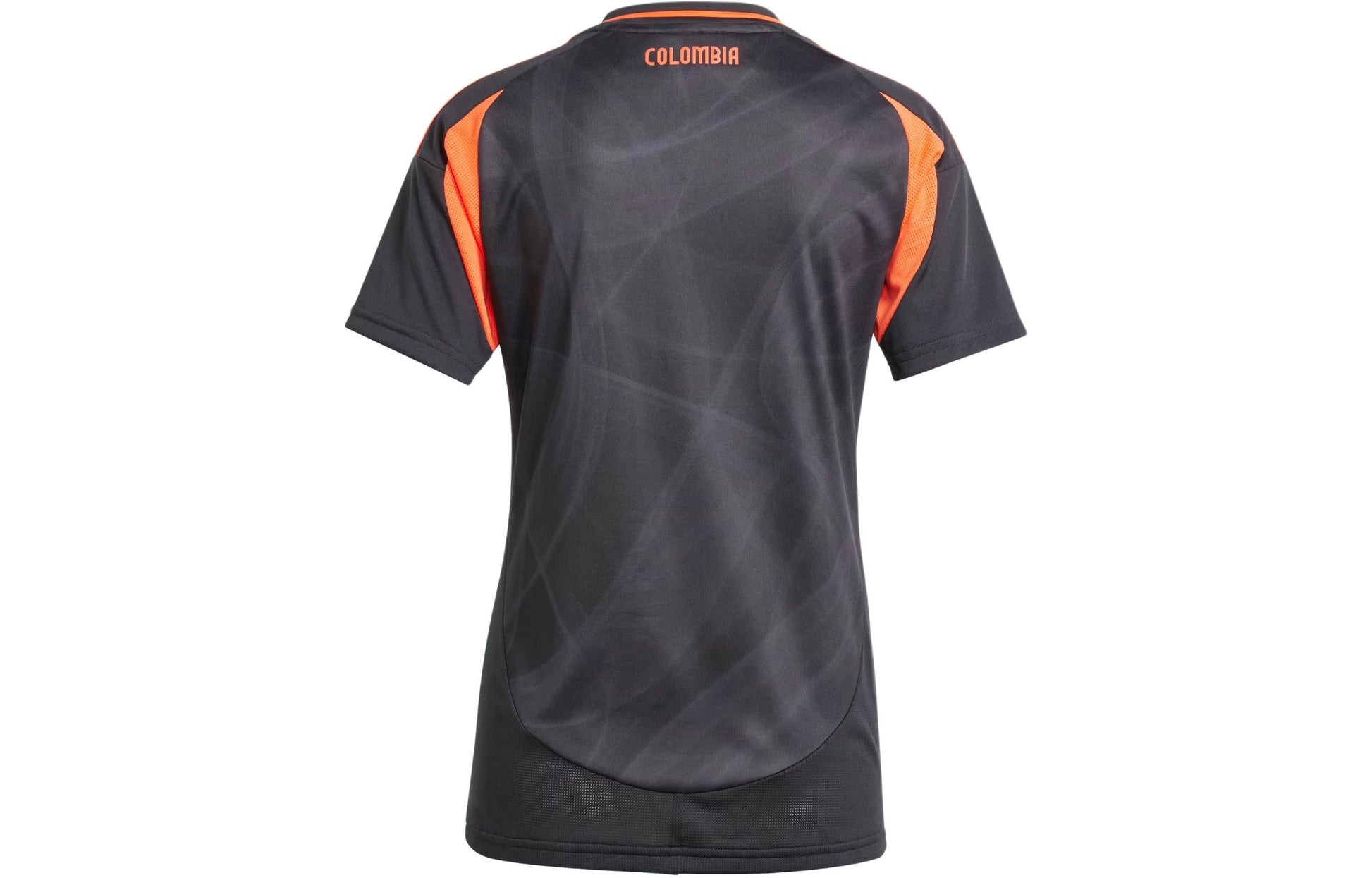 (WMNS) adidas Colombia 24 Away Soccer Jersey Asia Sizing 'Black Orange' IP8271