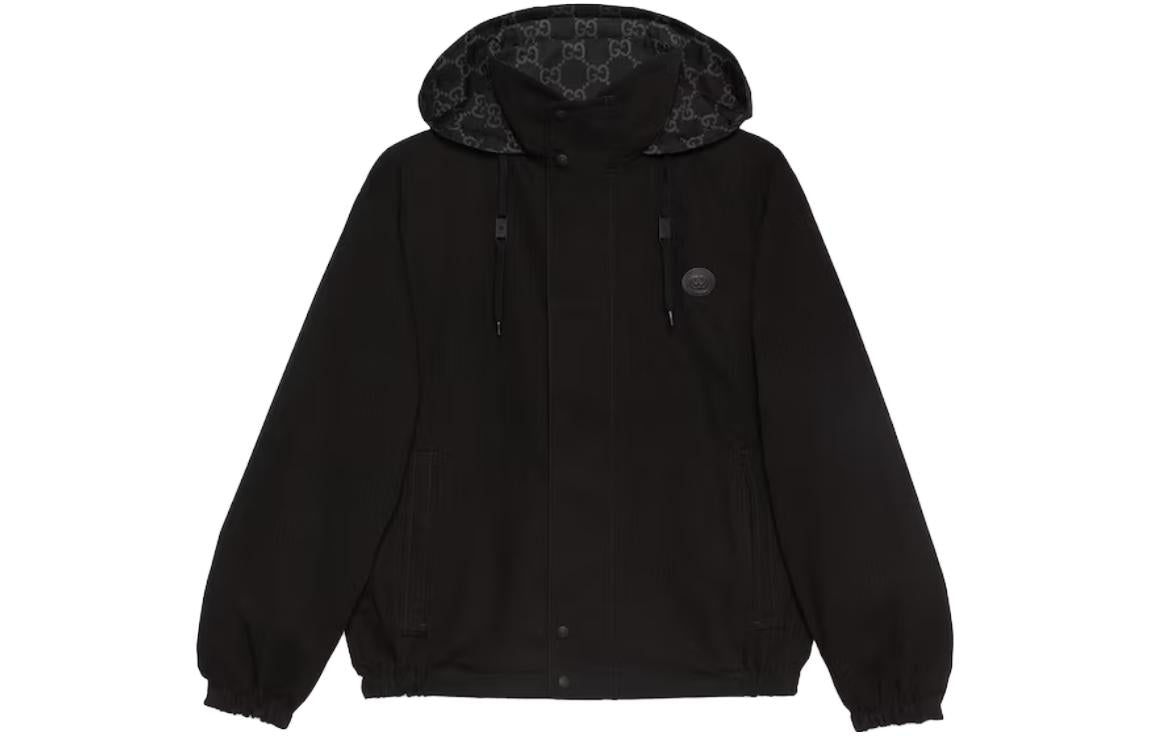Gucci Reversible GG Ripstop Nylon Jacket 'Black Grey' 770276-Z8BPL-1043