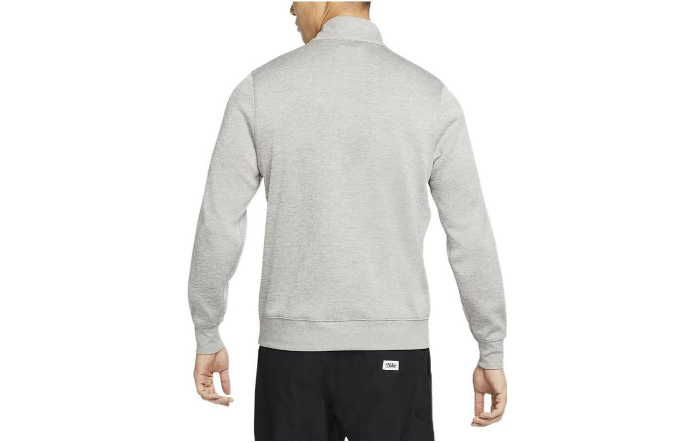 Nike Solid Color Half Zipper Stand Collar Long Sleeves Hoodie Men's Light Grey DH0987-003