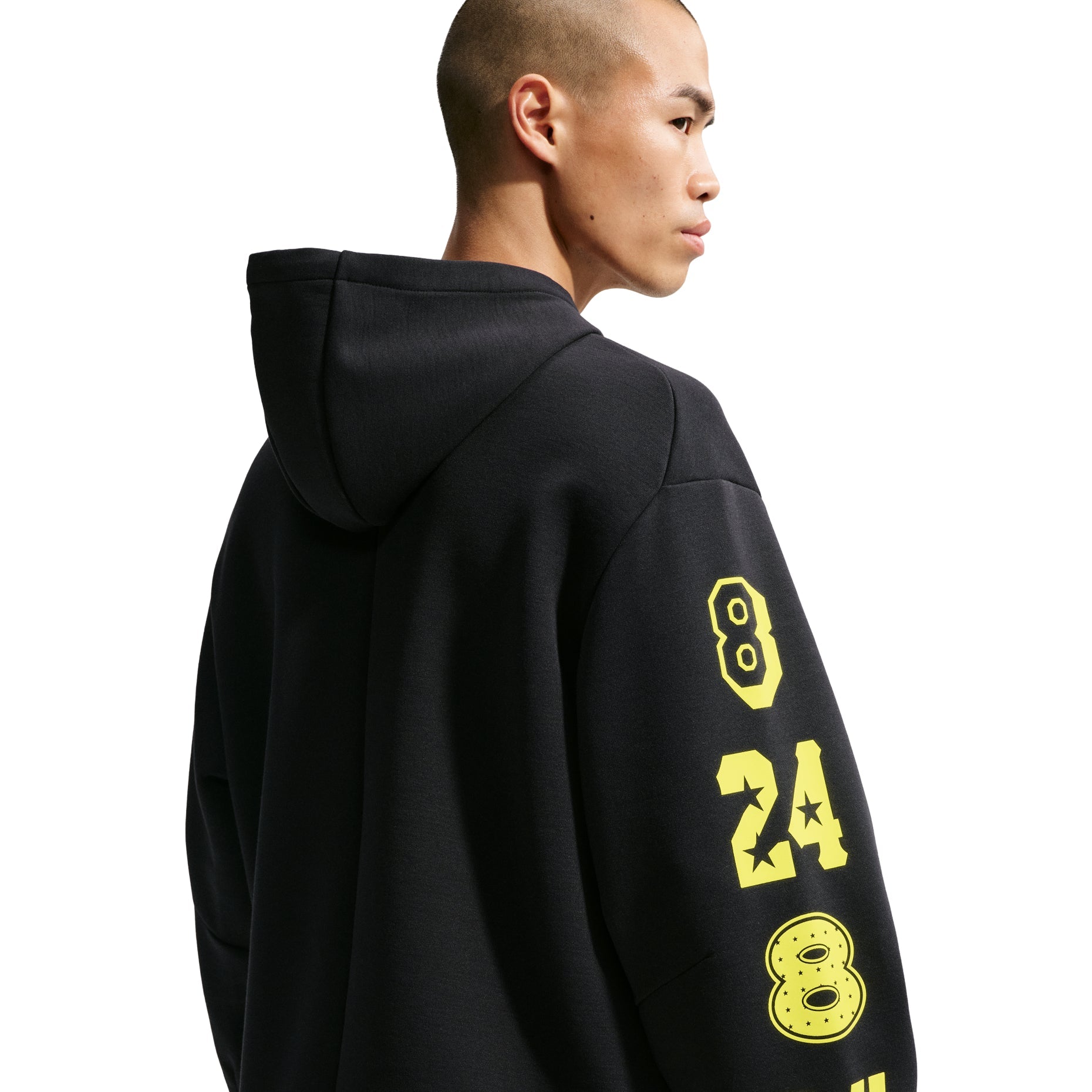 Nike Kobe Fleece Pullover Basketball Hoodie 'Black Sonic Yellow' IO0296-010