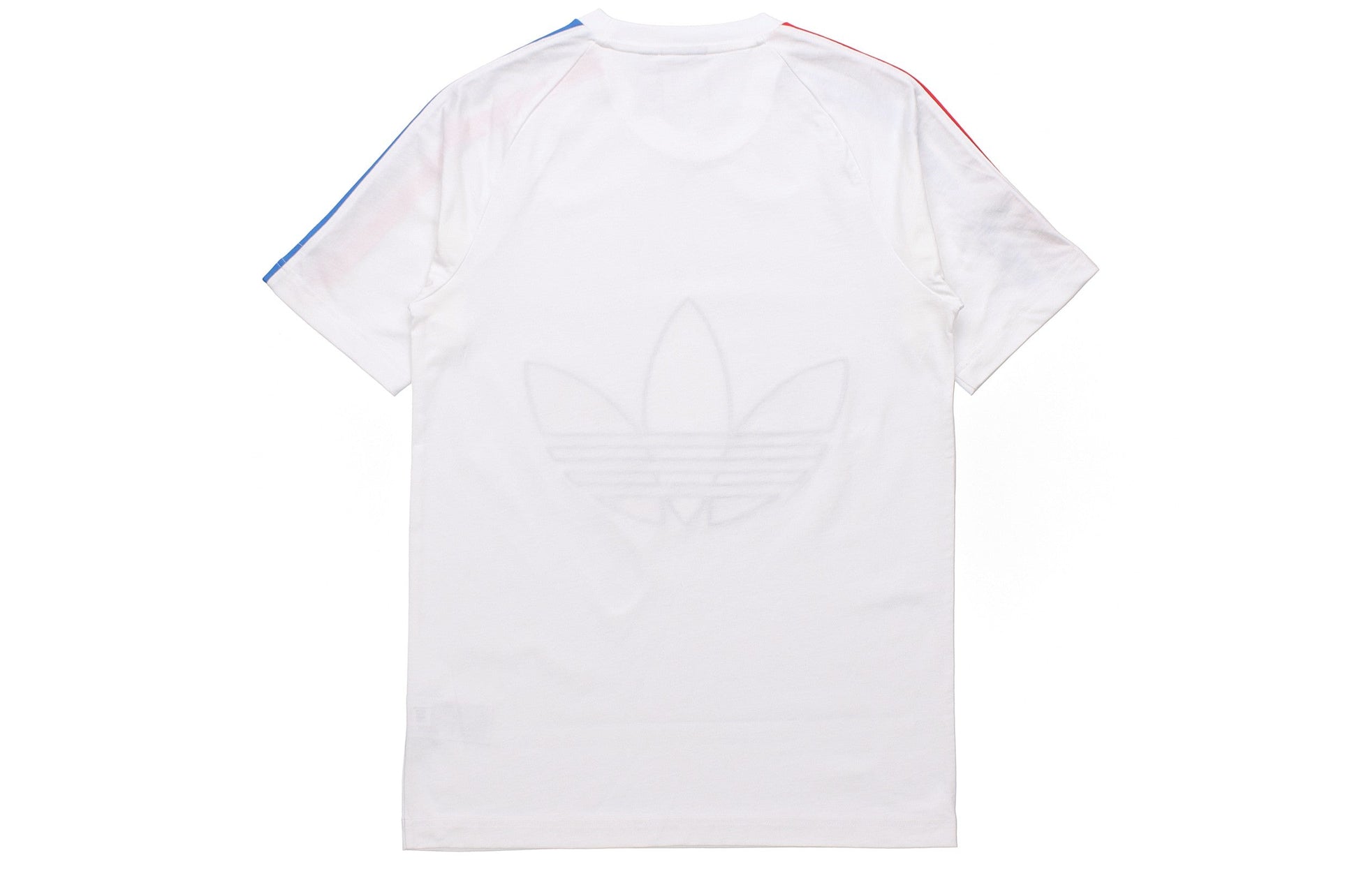 adidas originals MENS Tricol Logo Printed Crew Neck Short Sleeve White GQ8921