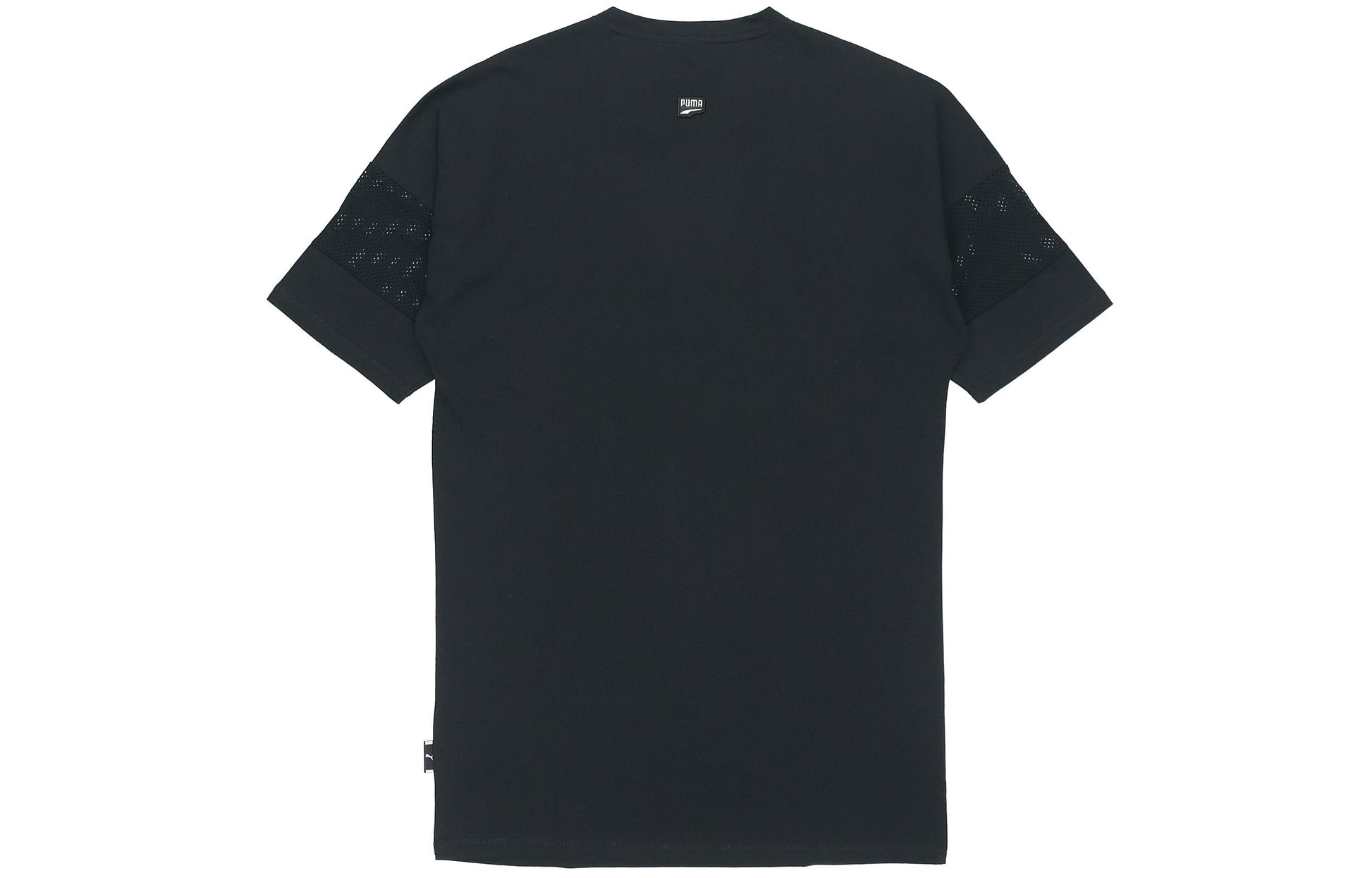 (WMNS) PUMA Casual Sports Alphabet Printing Short Sleeve Black 597473-01