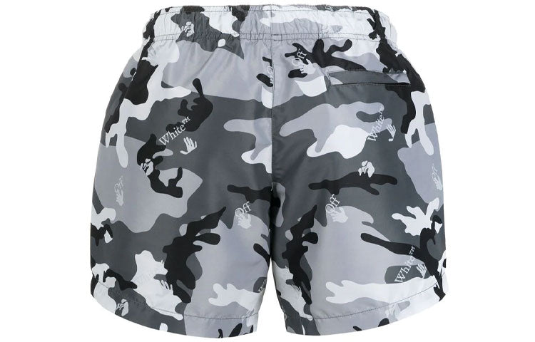 Off-White SS21 Camouflage Casual Shorts Version Gray OMFA003S21FAB0060900