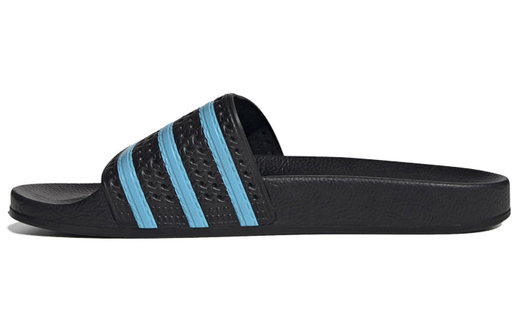 adidas originals Adilette Slides 'Black Blue' EF5503