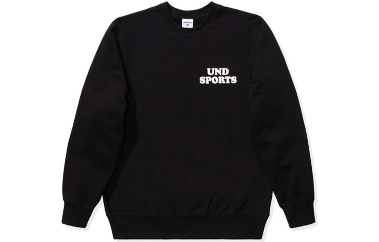 UNDEFEATED SS20 Shop Crewnec Alphabet Printing Round Neck Pullover Unisex Black 70002