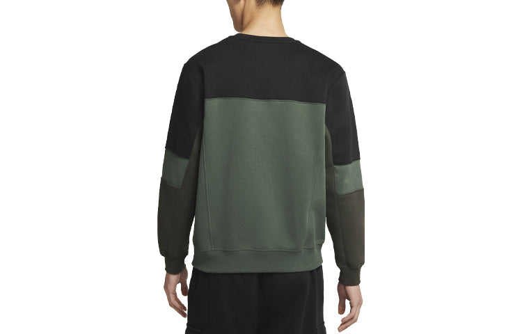 Nike MENS Sportswear Splicing Crew-neck Sports Red/Green CZ9967-011