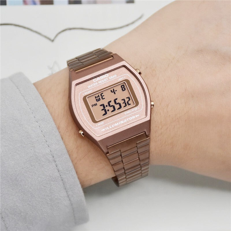 CASIO Waterproof Unisex Mens Rose Gold Digital B640WC-5A
