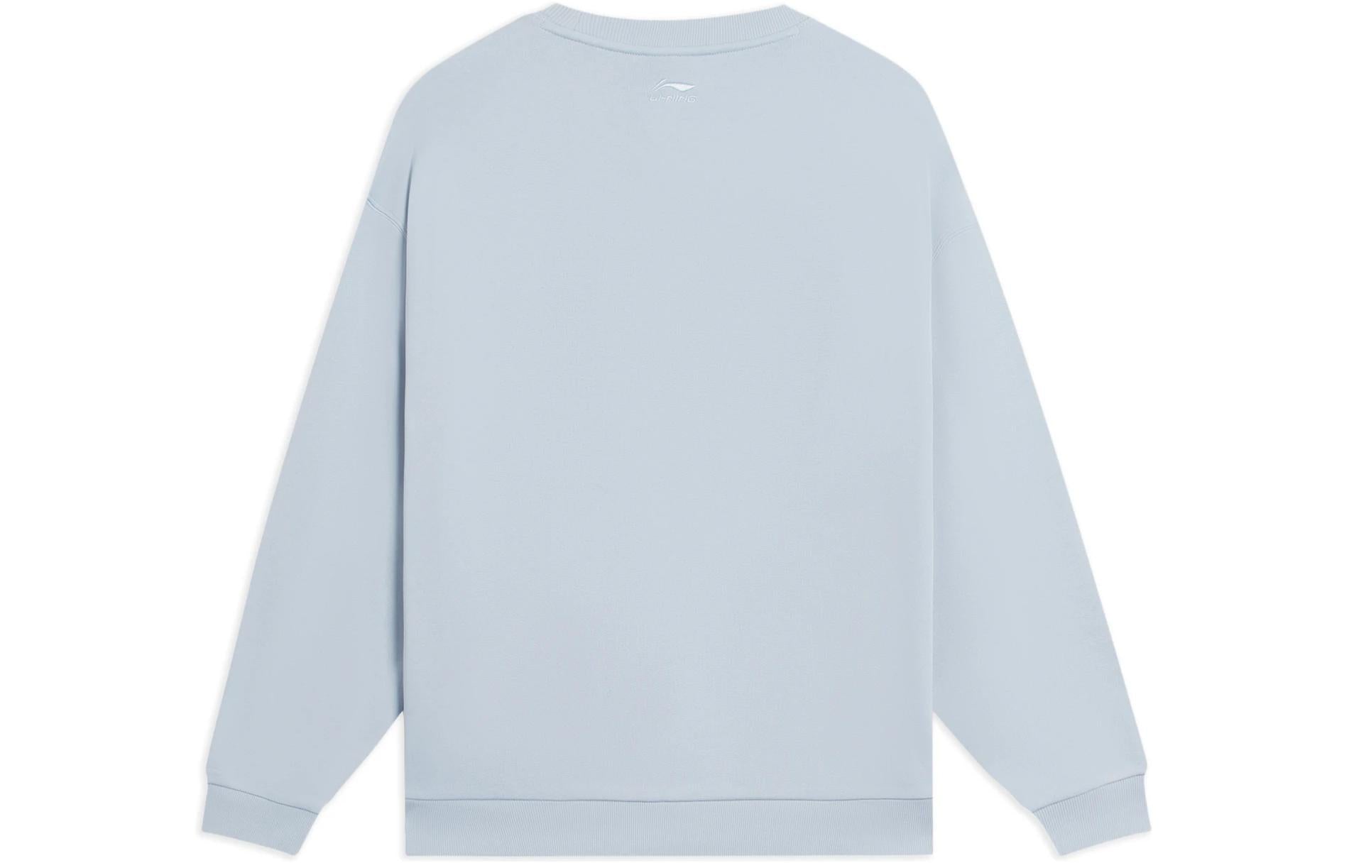 Li-Ning Anything Is Possible Graphic Sweatshirt 'Light Blue' AWDSF97-5